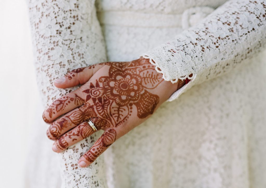 Hennatatuering bröllop